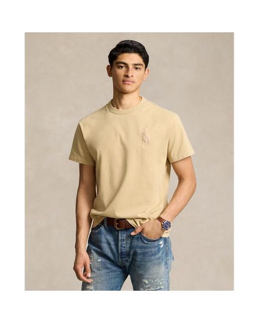 Polo Ralph Lauren Natural Classic Fit Big Pony Jersey T-shirt for men