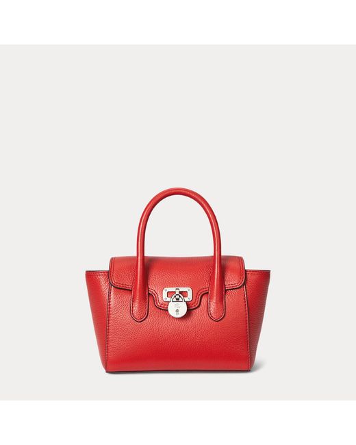Bauletto Tanner piccolo in pelle di Ralph Lauren in Green
