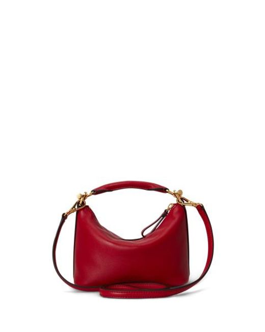 Ralph Lauren Natural Nappa Leather Mini Blaike Shoulder Bag