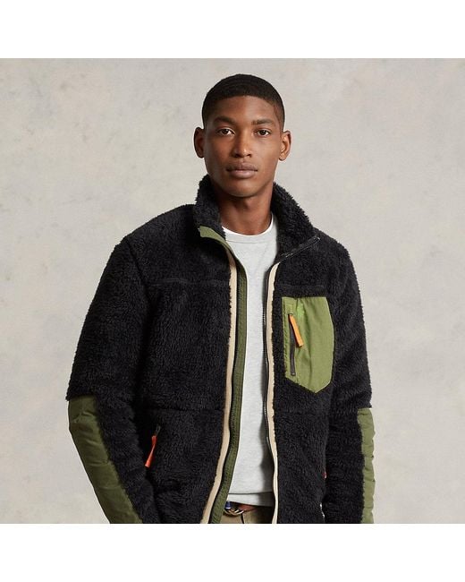 Polo Ralph Lauren Windblocking Hybrid Jacket in Black for Men Lyst