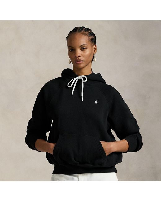 Polo Ralph Lauren Black Shrunken Fit Fleece Hoodie