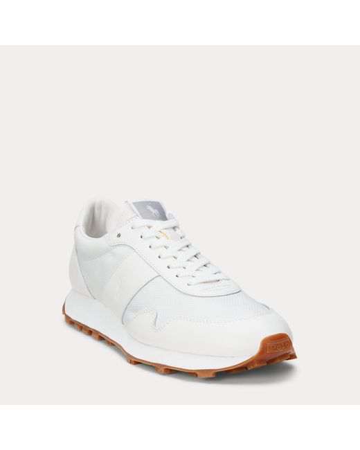 Sneaker Trail 125 in rete e pelle di Ralph Lauren in White