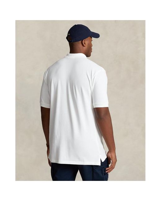 Ralph Lauren Grotere Maten - Mesh Polo-shirt Met Polo Bear in het White voor heren