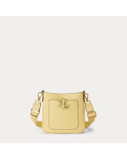 Ralph Lauren Metallic Pebbled Leather Small Cameryn Crossbody