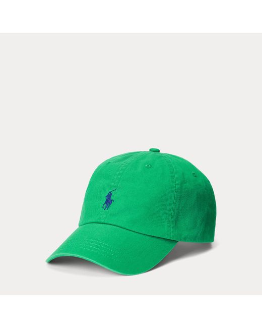 Polo Ralph Lauren Green The Iconic Cotton Chino Ball Cap for men
