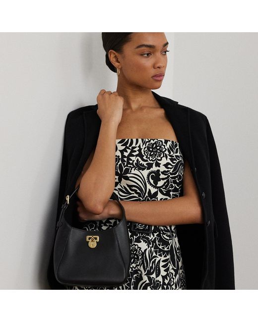 Ralph Lauren Black Ralph Lauren Leather Small Tanner Shoulder Bag