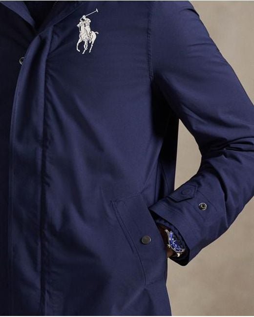 Polo Ralph Lauren Blue Wimbledon Umpire Walking Coat for men