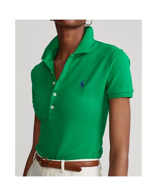 Polo Ralph Lauren Green Slim Fit Stretch Polo Shirt