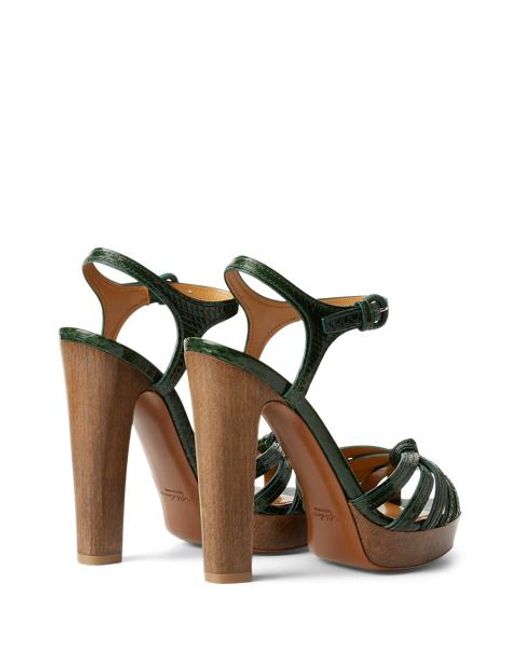 Sandales À Patin Kieran Ayers 12,5 Cm Ralph Lauren en coloris Green