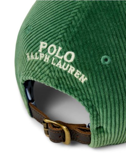Polo Ralph Lauren Green Corduroy Ball Cap for men