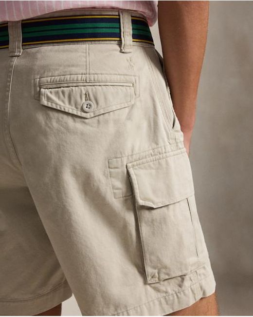Polo Ralph Lauren Natural 20.5 Cm Gellar Relaxed Twill Cargo Short for men
