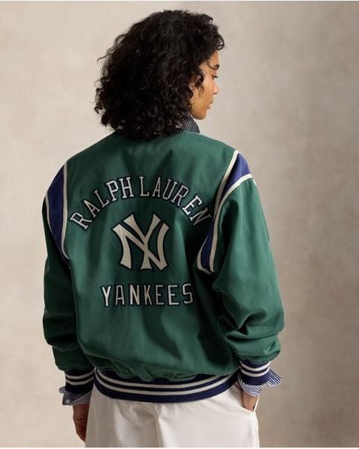 Polo Ralph Lauren Green Polo Ralph Lauren Lauren Yankees Jacket for men