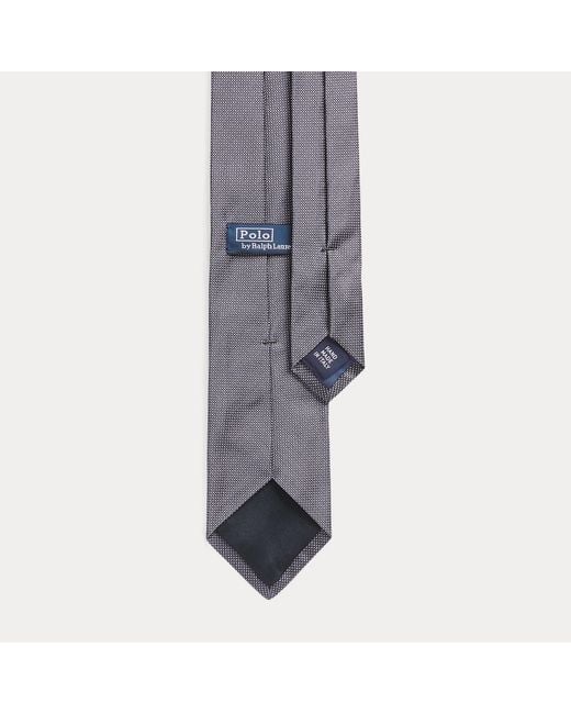Polo Ralph Lauren Gray Pin Dot Silk Tie for men