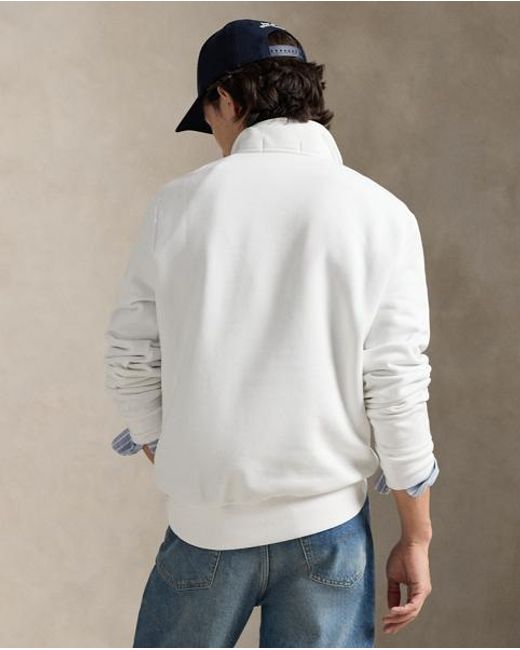 Polo Ralph Lauren Blue Polo Sport Fleece Quarter-Zip Sweatshirt for men