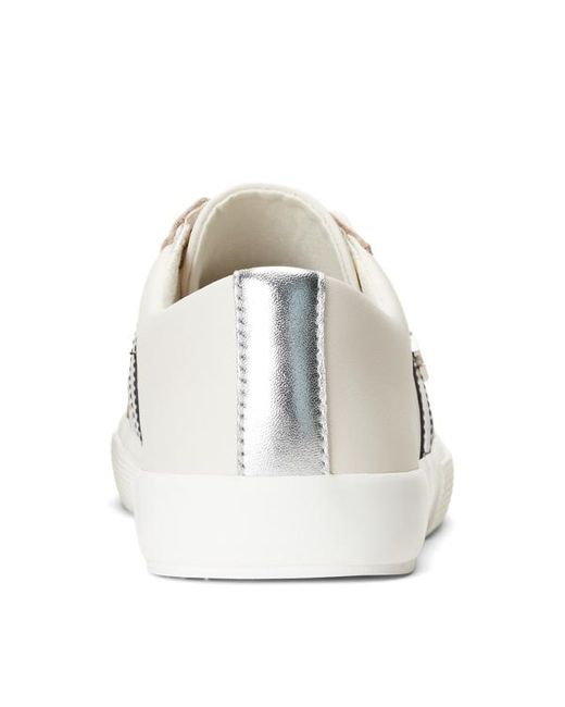 Sneaker Janson II in pelle di Lauren by Ralph Lauren in White