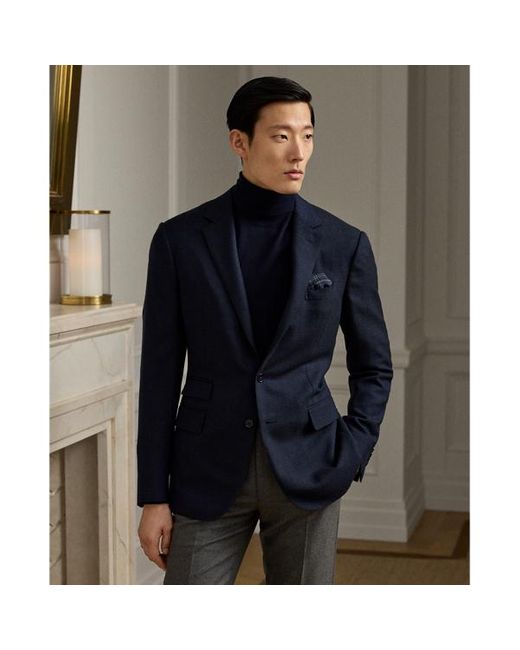 Abito Kent principe Galles fatto a mano di Ralph Lauren in Blue da Uomo