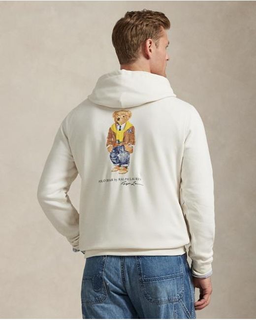 Ralph Lauren Natural Polo Bear Fleece Hoodie for men