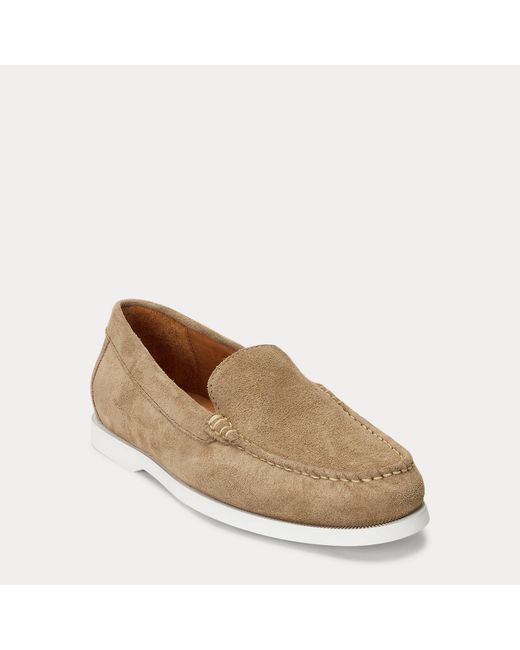 Polo Ralph Lauren Natural Merton Suede Venetian Loafers for men