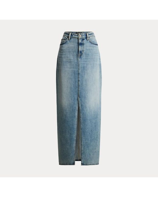 Ralph Lauren Blue Denim Maxi Skirt