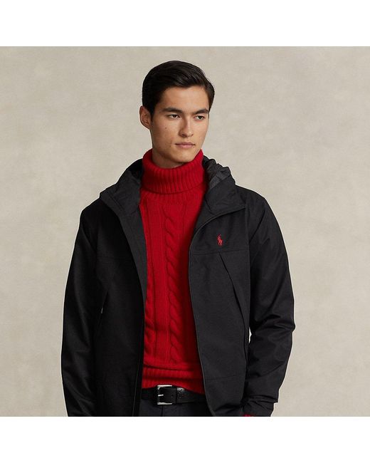 Ralph Lauren Water-resistant Hooded Jacket in Red for Men | Lyst