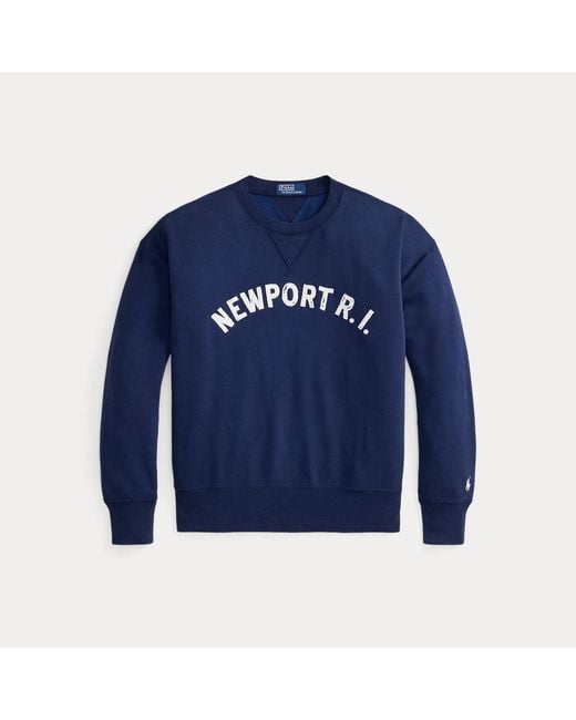 Polo Ralph Lauren Blue Vintage Fit Fleece Graphic Sweatshirt for men