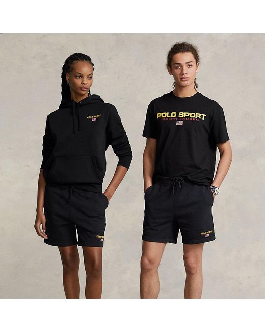 Polo Ralph Lauren 6-inch Polo Sport Fleece Short in Black for Men | Lyst