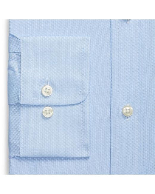 Polo Ralph Lauren Blue Regent Slim Fit Textured Shirt for men