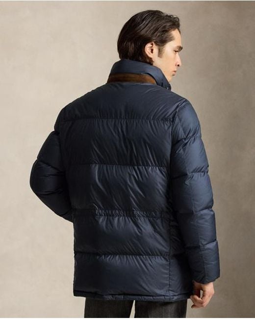 Polo Ralph Lauren Blue The Decker Matte Down Coat for men
