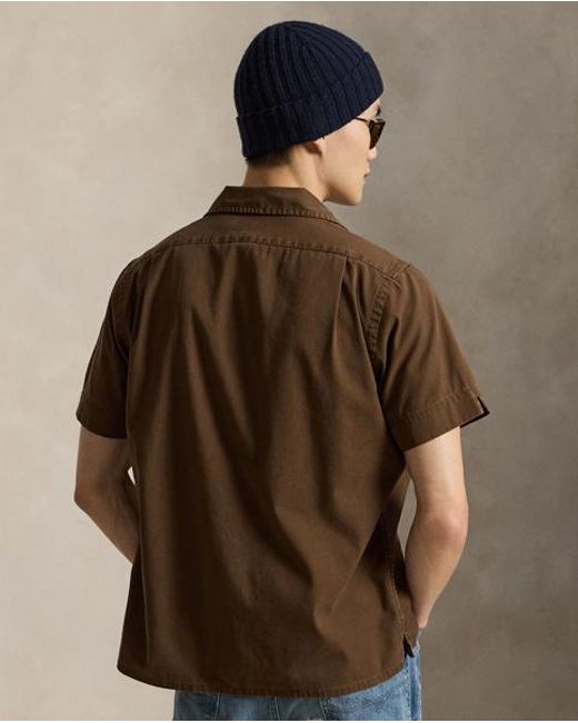 Polo Ralph Lauren Brown The Ralph Lauren Logo Camp Shirt for men