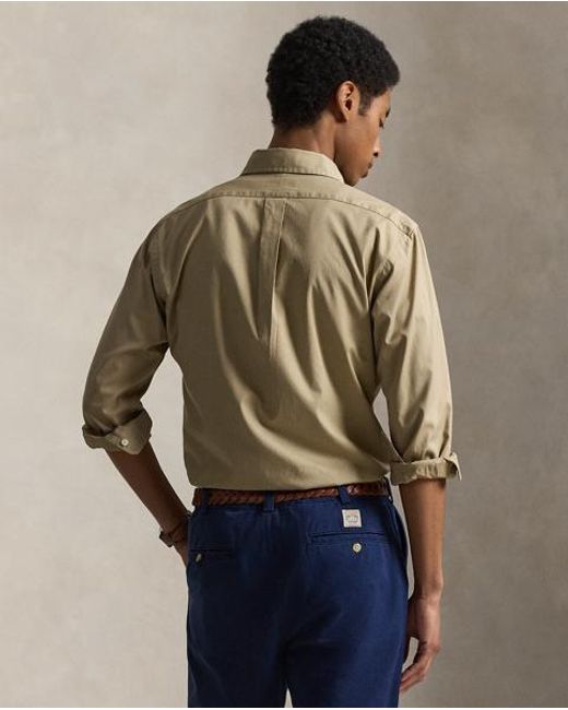 Polo Ralph Lauren Natural Custom Fit Featherweight Twill Shirt for men