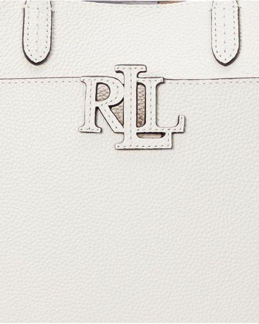 Ralph Lauren Cameryn Kleine Gegranuleerd Leren Tas in het Brown