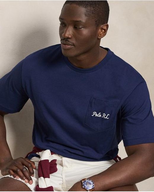 Polo Ralph Lauren Blue Polo Bear Jersey T-Shirt for men