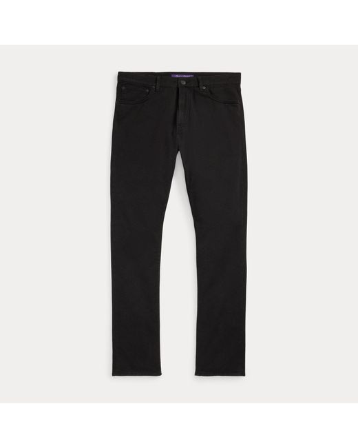 Ralph Lauren Black Slim Fit Stretch Twill Pant for men