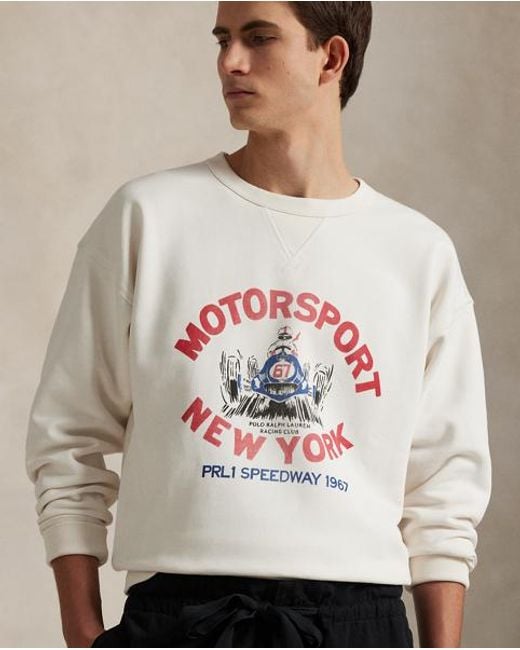 Sweat Vintage Fit À Motif En Molleton Polo Ralph Lauren pour homme en coloris Gray