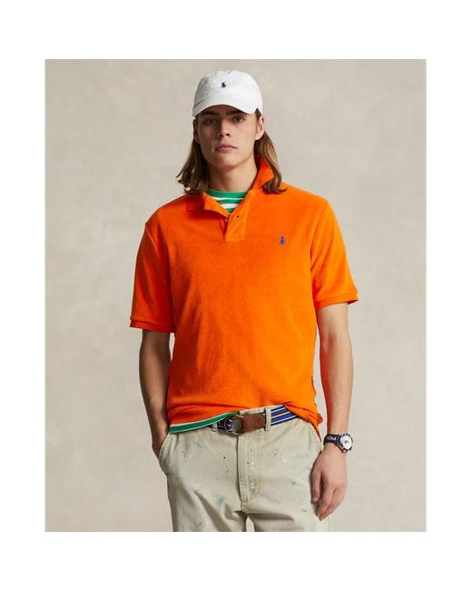 Polo Ralph Lauren Classic Fit Terry Polo-shirt in het Orange voor heren