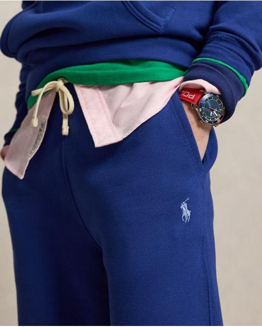 Polo Ralph Lauren Blue The Rl Fleece Tracksuit Bottoms for men