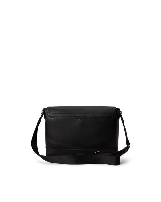 Borsa da postino in pelle martellata di Polo Ralph Lauren in Black da Uomo