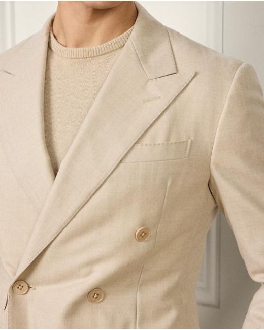 Ralph Lauren Natural Kent Hand-Tailored Wool Flannel Jacket for men