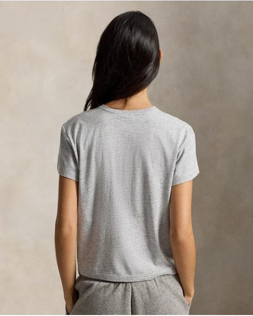 Polo Ralph Lauren Gray Classic Shrunken Fit Jersey T-Shirt