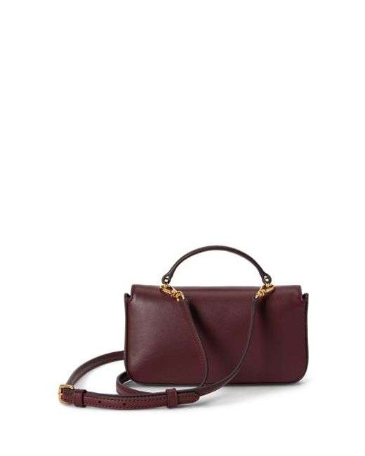 Ralph Lauren Blue Marcy Leather Crossbody Wallet