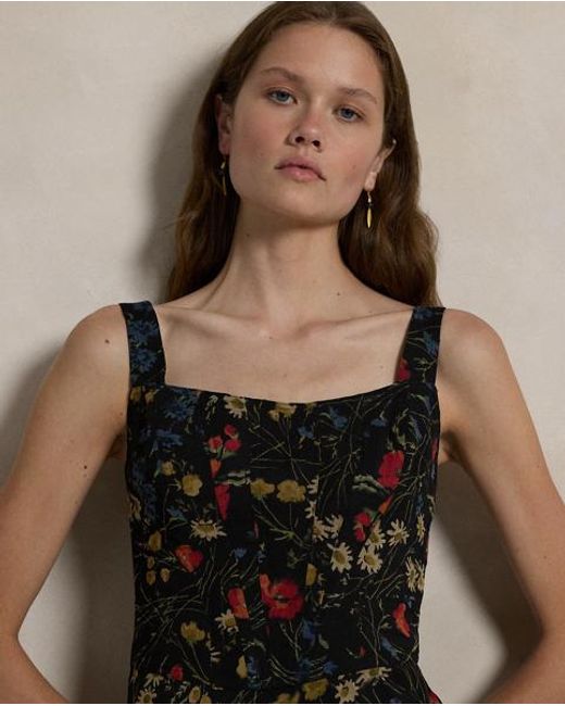 polo ralph lauren floral corset chiffon maxi dress Floral Corset Chiffon Maxi Dress by Polo Ralph Lauren