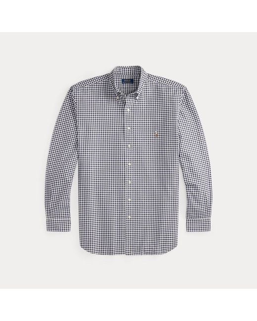 Polo Ralph Lauren Gray Gingham Oxford Shirt for men