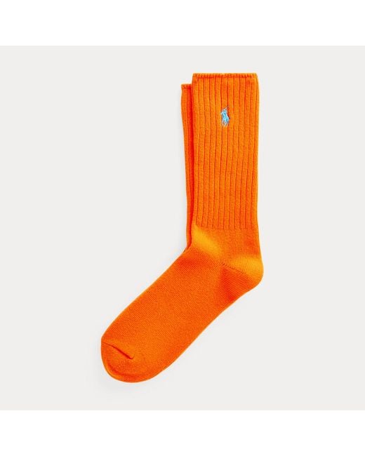 Polo Ralph Lauren Crew-Socken Mit Charakteristischem Pony in Orange für Herren