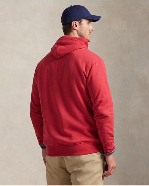 Polo Ralph Lauren Red The Rl Fleece Western-Logo Hoodie for men