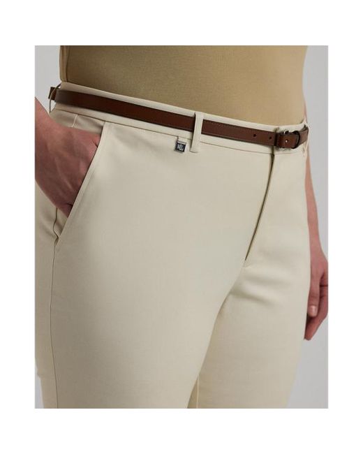 Ralph Lauren Natural Ralph Lauren Double-Faced Stretch Cotton Pant