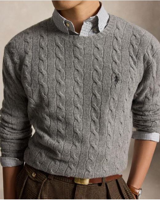 Polo Ralph Lauren Multicolor Cable-knit Wool-cashmere Jumper for men