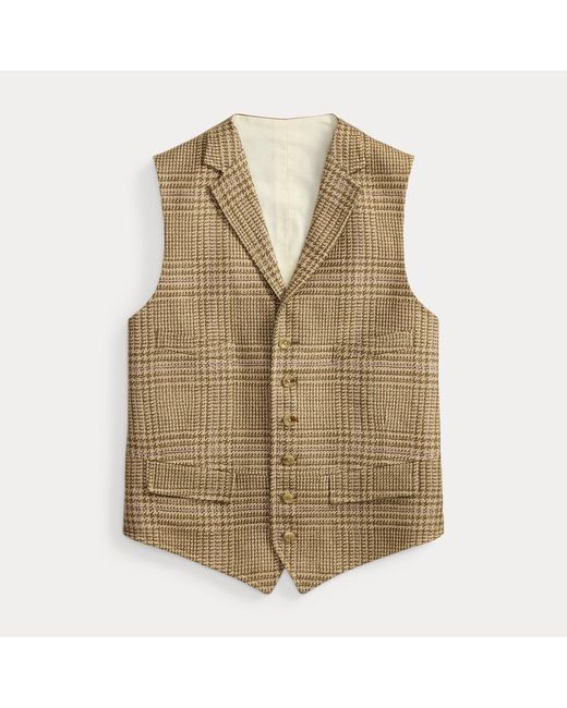Polo Ralph Lauren Brown Summer Tweed Vest for men