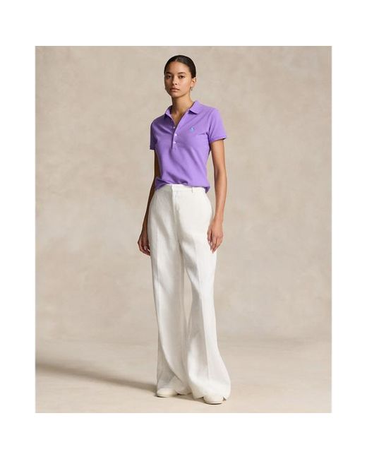 Polo Ralph Lauren Purple Slim Fit Stretch Polo Shirt