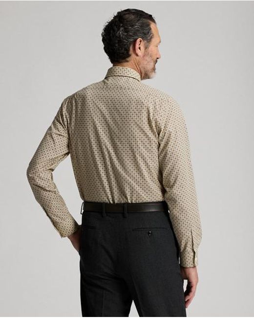 RRL Natural Slim Fit Geometric-Print Shirt for men
