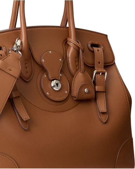 Ralph Lauren Brown Nappa Calfskin Soft Ricky 27